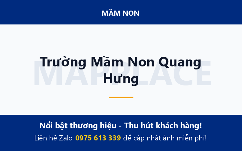 Trường Mầm Non Quang Hưng