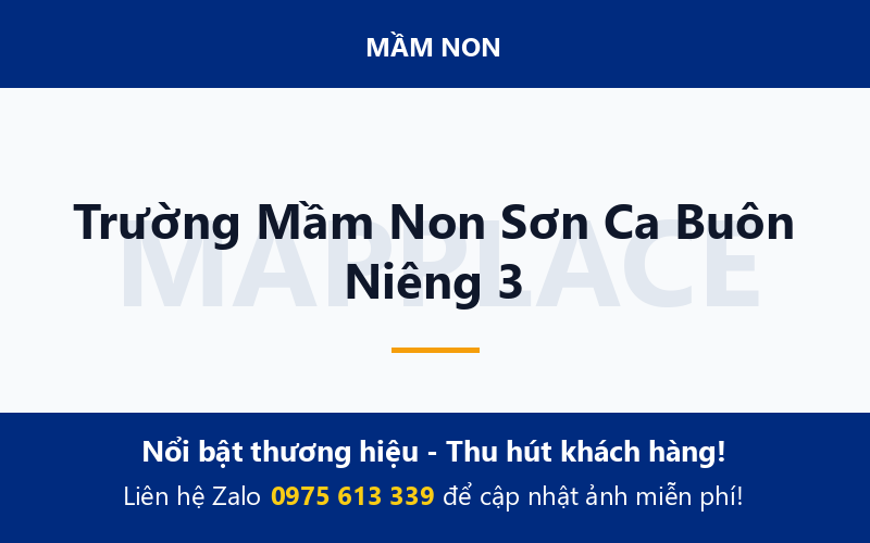 Trường Mầm Non Sơn Ca Buôn Niêng 3