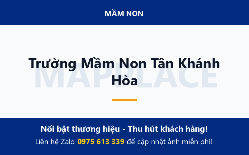 Trường Mầm Non Tân Khánh Hòa