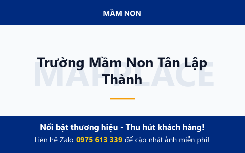 Trường Mầm Non Tân Lập Thành