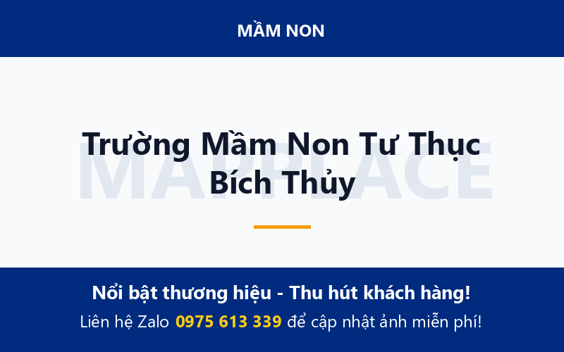 Trường Mầm Non Tư Thục Bích Thủy