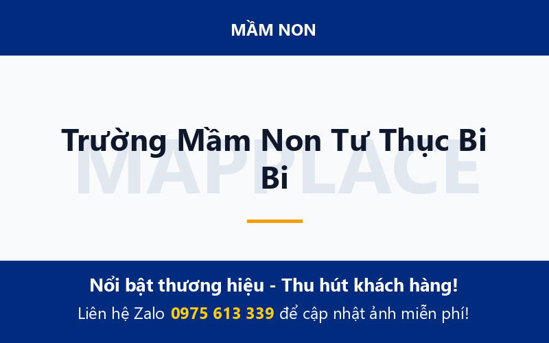 Trường Mầm Non Tư Thục Bi Bi