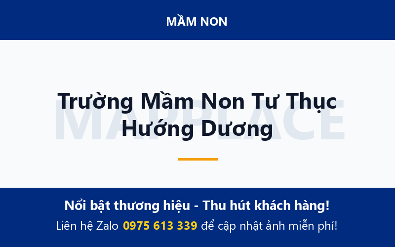 Trường Mầm Non Tư Thục Hướng Dương