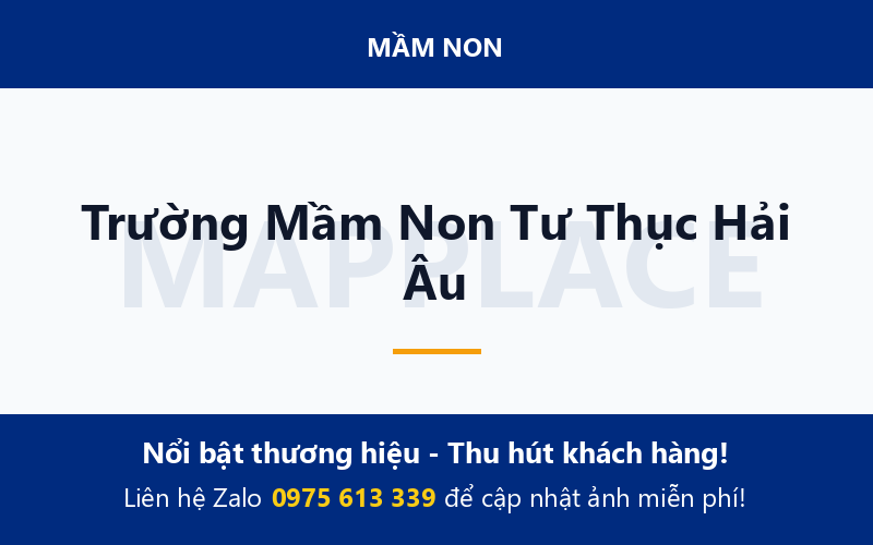 Trường Mầm Non Tư Thục Hải Âu