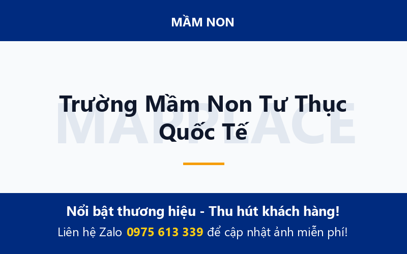 Trường Mầm Non Tư Thục Quốc Tế