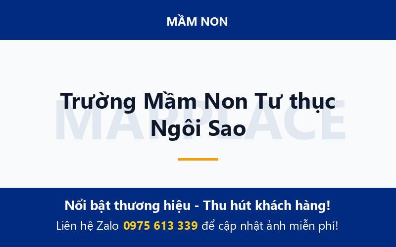 Trường Mầm Non Tư thục Ngôi Sao