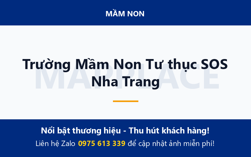 Trường Mầm Non Tư thục SOS Nha Trang