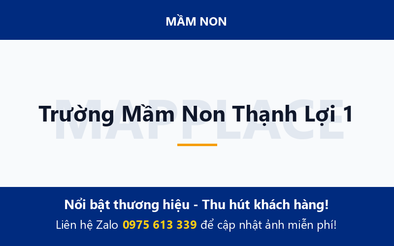Trường Mầm Non Thạnh Lợi 1