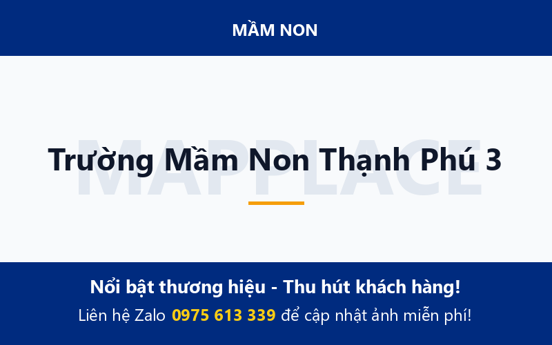 Trường Mầm Non Thạnh Phú 3