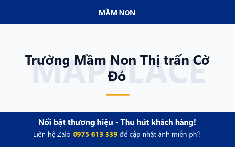 Trường Mầm Non Thị trấn Cờ Đỏ