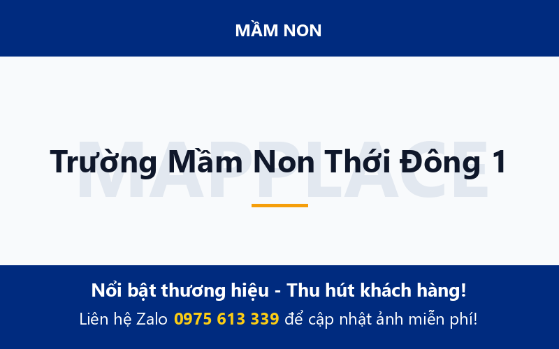 Trường Mầm Non Thới Đông 1