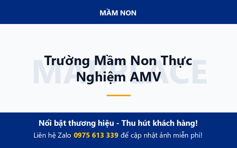 Trường Mầm Non Thực Nghiệm AMV