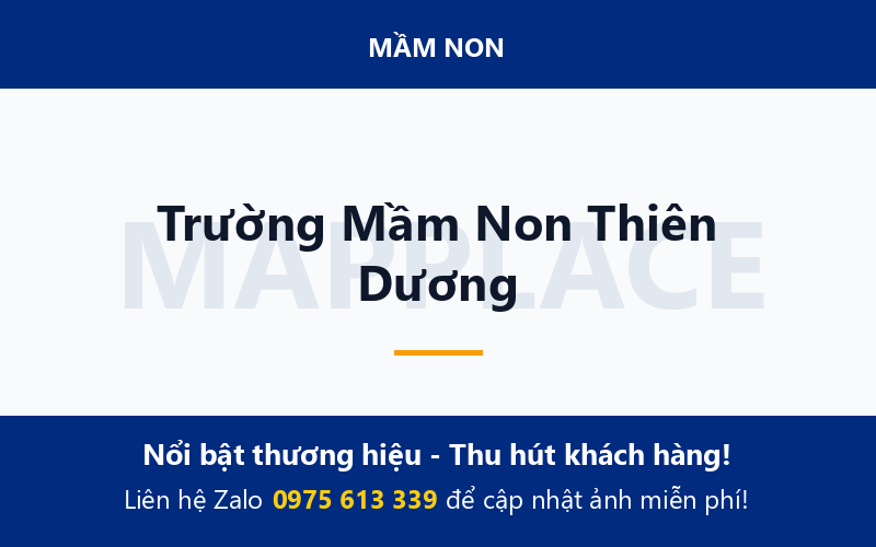 Trường Mầm Non Thiên Dương