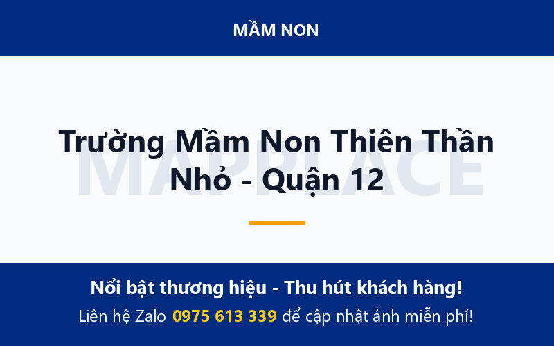Trường Mầm Non Thiên Thần Nhỏ - Quận 12