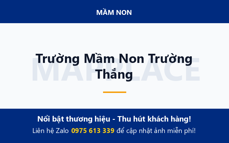 Trường Mầm Non Trường Thắng