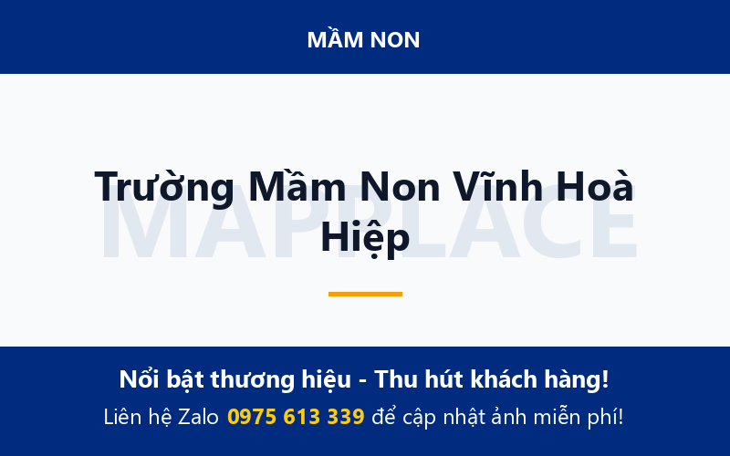 Trường Mầm Non Vĩnh Hoà Hiệp
