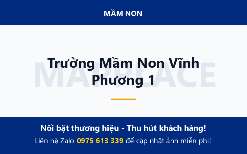 Trường Mầm Non Vĩnh Phương 1