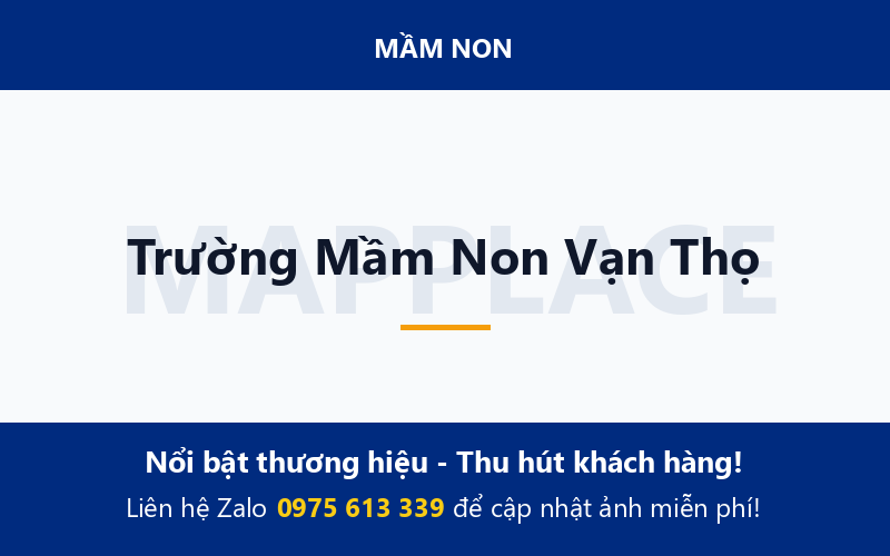 Trường Mầm Non Vạn Thọ