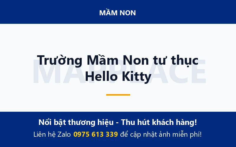 Trường Mầm Non tư thục Hello Kitty
