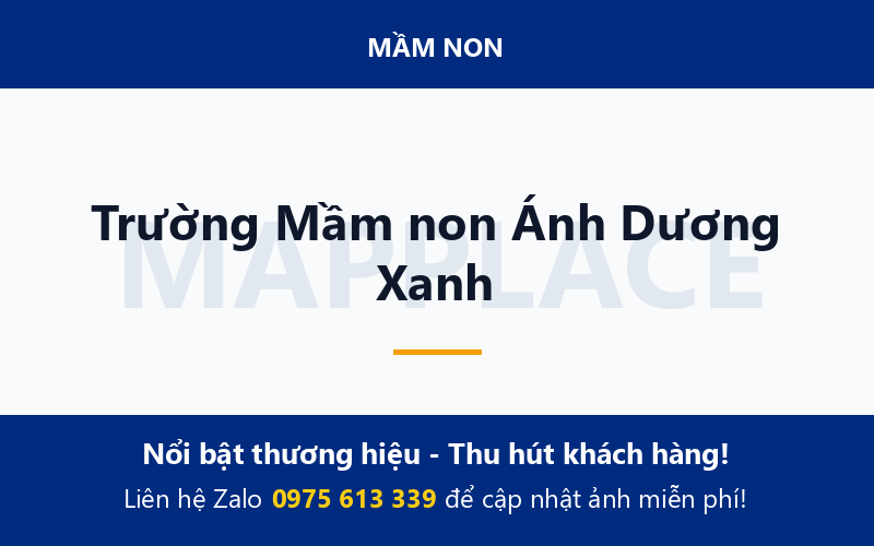 Trường Mầm non Ánh Dương Xanh