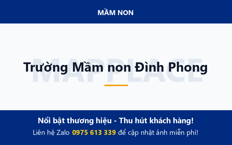 Trường Mầm non Đình Phong