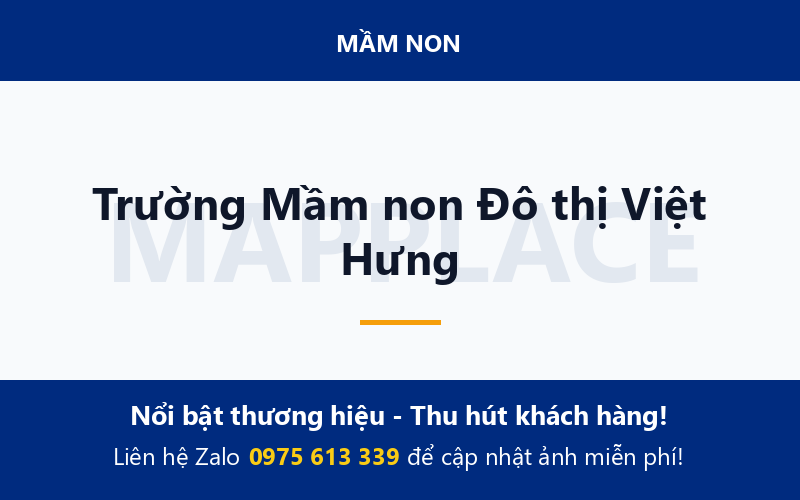 Trường Mầm non Đô thị Việt Hưng