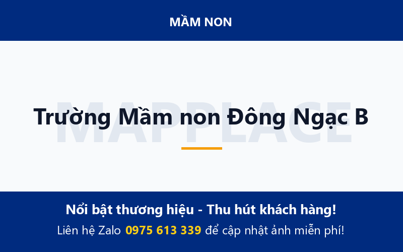 Trường Mầm non Đông Ngạc B