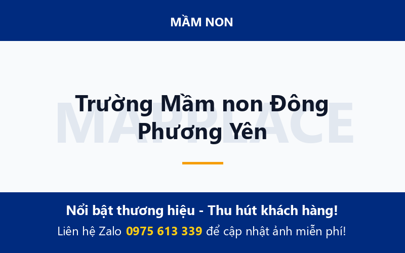 Trường Mầm non Đông Phương Yên