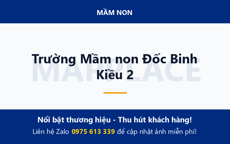 Trường Mầm non Đốc Binh Kiều 2