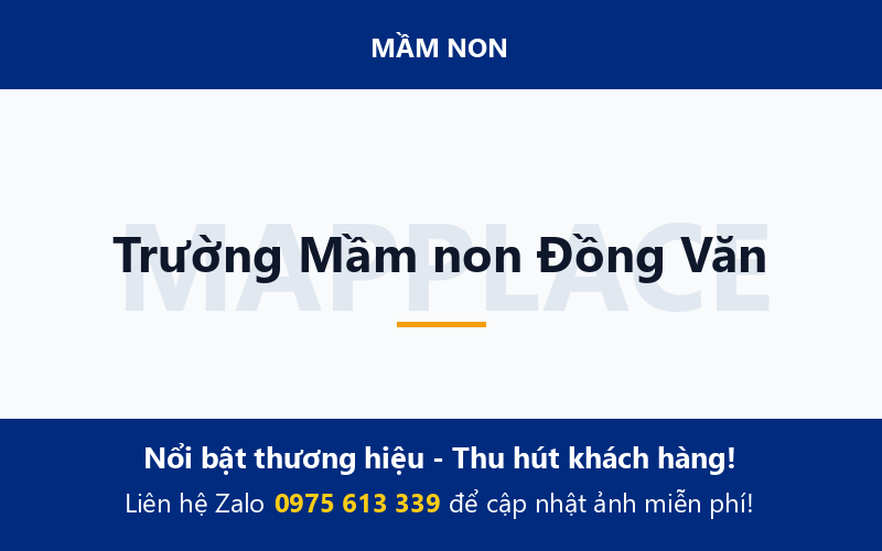 Trường Mầm non Đồng Văn