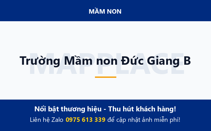 Trường Mầm non Đức Giang B