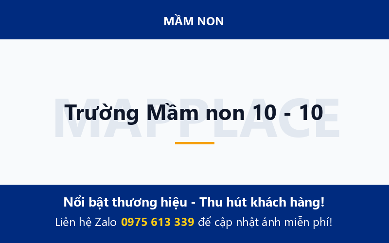 Trường Mầm non 10 - 10