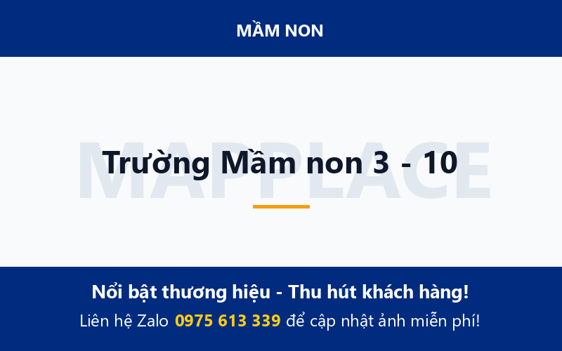 Trường Mầm non 3 - 10