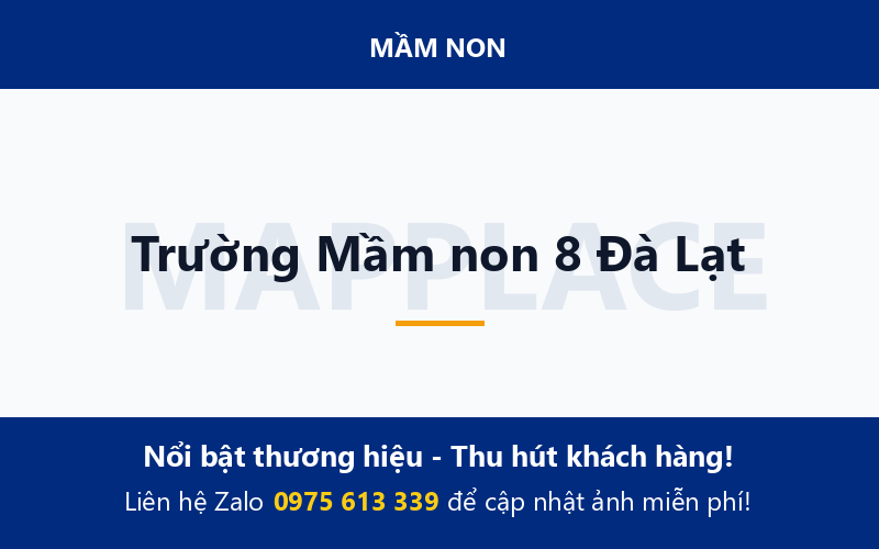 Trường Mầm non 8 Đà Lạt