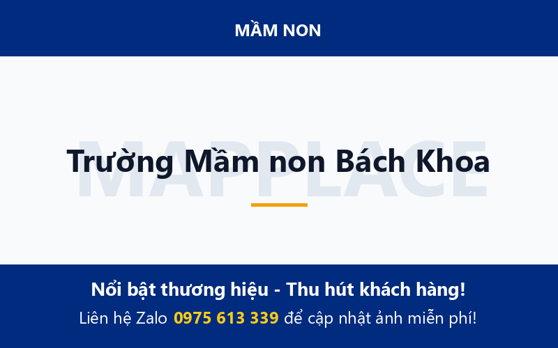 Trường Mầm non Bách Khoa