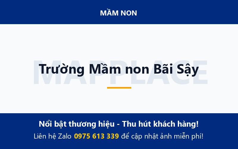 Trường Mầm non Bãi Sậy