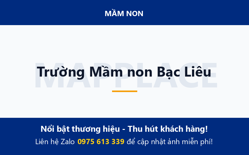 Trường Mầm non Bạc Liêu