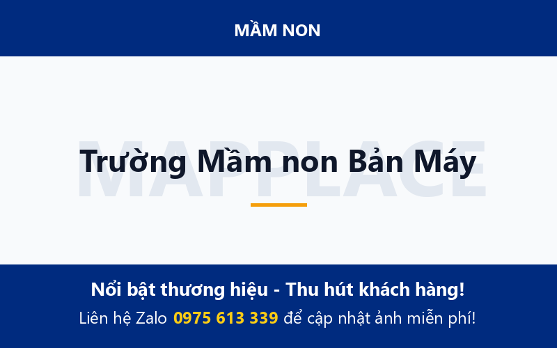 Trường Mầm non Bản Máy