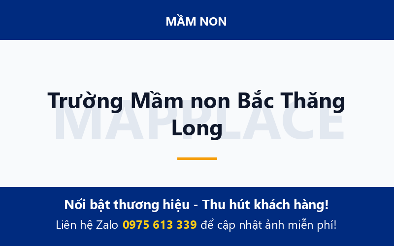 Trường Mầm non Bắc Thăng Long