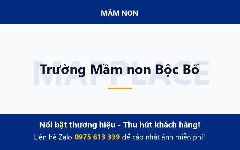 Trường Mầm non Bộc Bố