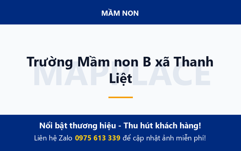 Trường Mầm non B xã Thanh Liệt