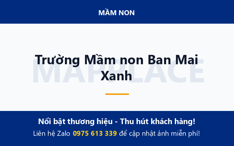 Trường Mầm non Ban Mai Xanh