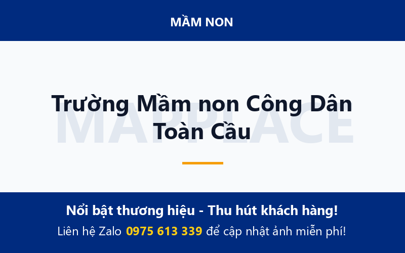 Trường Mầm non Công Dân Toàn Cầu