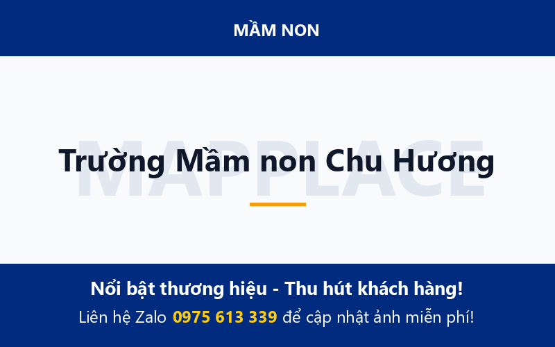 Trường Mầm non Chu Hương