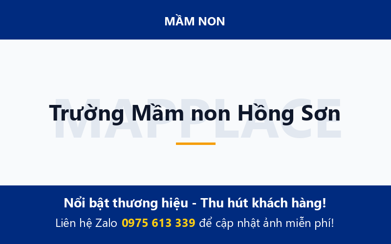 Trường Mầm non Hồng Sơn