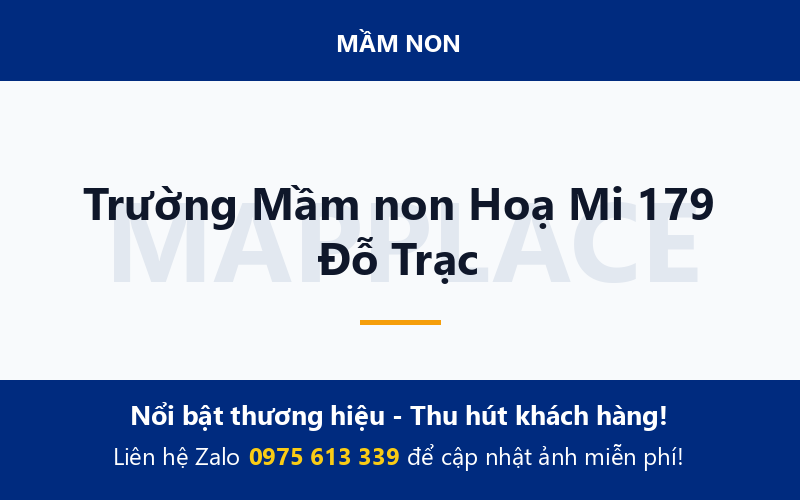 Trường Mầm non Hoạ Mi 179 Đỗ Trạc