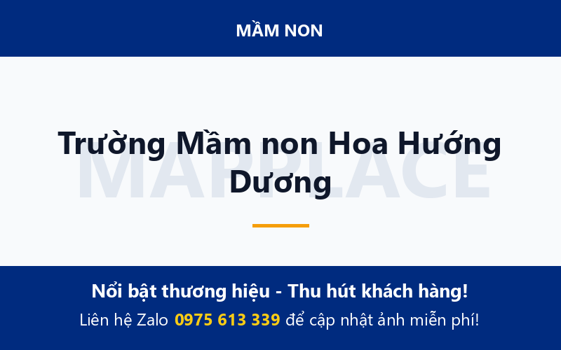 Trường Mầm non Hoa Hướng Dương