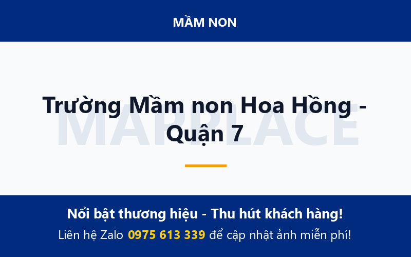 Trường Mầm non Hoa Hồng - Quận 7