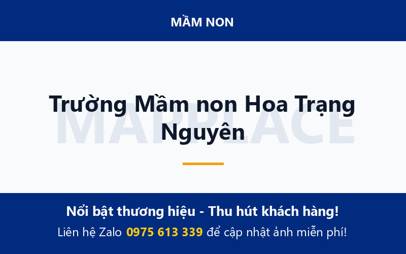 Trường Mầm non Hoa Trạng Nguyên