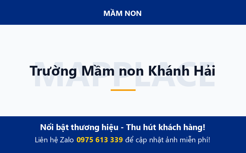 Trường Mầm non Khánh Hải